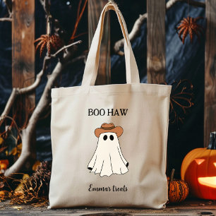 Bolsa Tote Boo Haw Custom Halloween Engraçado Ocidental