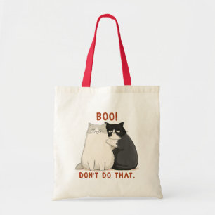 Bolsa Tote Boo Não Faça Isso Gatos Mal-Humorados