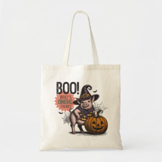 Bolsa Tote Boo que está dando lá fabuloso Dia das Bruxas de P