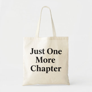 Bolsa Tote Book Lover Tote Bag | "Just One More Chapter" Gift