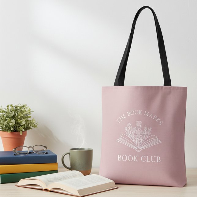 Bolsa Tote Book Lover's Club Name  (Criador carregado)