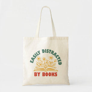 Bolsa Tote Bookworm Funny Facilmente Distraído Por Livros