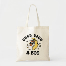 Bolsa Tote Bookworm Ghost Era Uma Vez no Boo Halloween