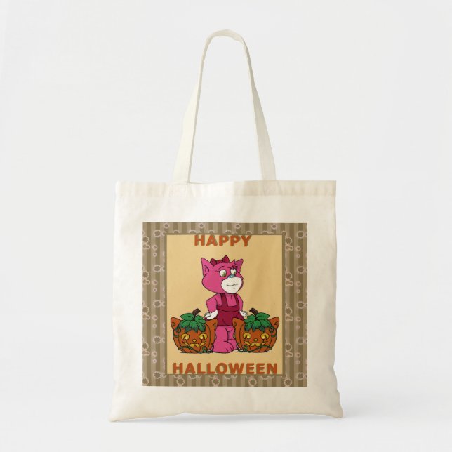 Bolsa Tote Boomi Cats Gatinho Pumpkins Poster (Frente)