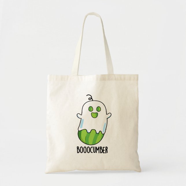 Bolsa Tote Booocumber Funny Ghost Cucumber Pun (Frente)