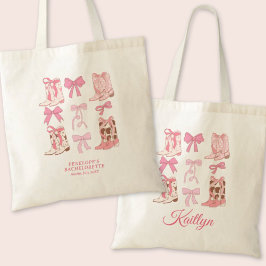 Bolsa Tote Boots & Arcos - Bachelorette de Cowgirl Rosa
