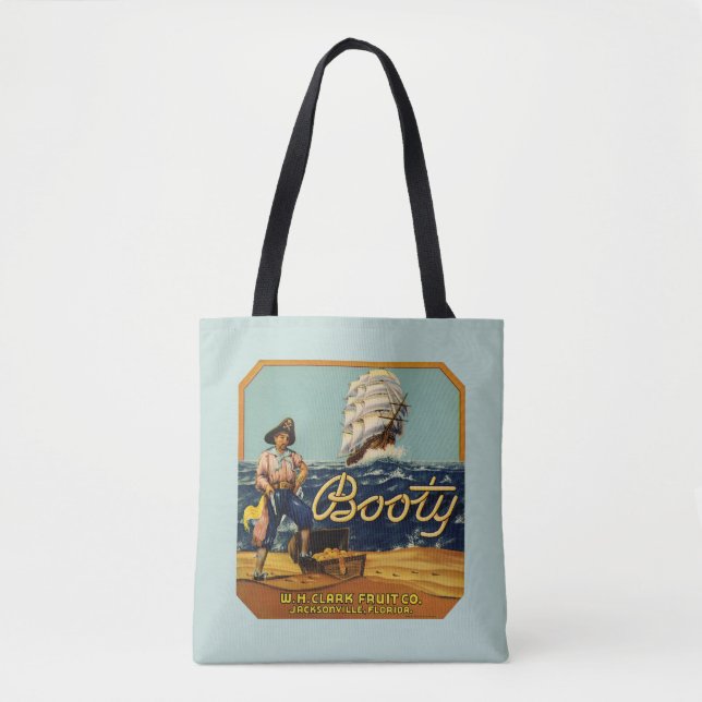 Bolsa Tote Booty | Rótulo de Citrus Vintage (Frente)