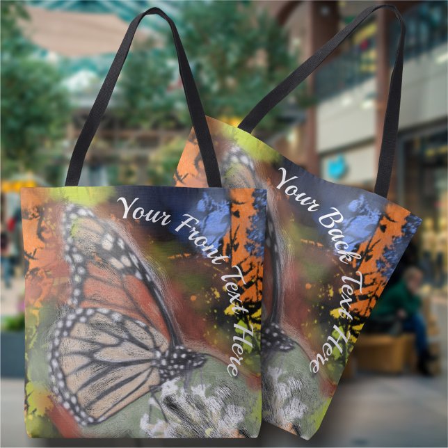 Bolsa Tote Borboleta Abstrata (Criador carregado)