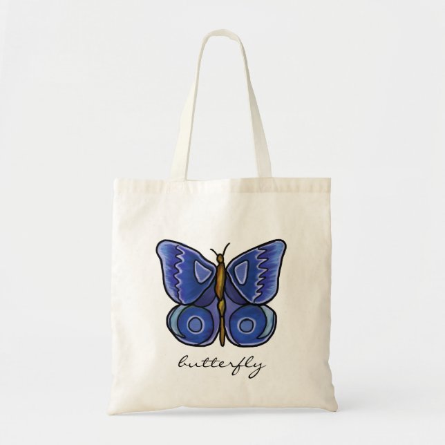 Bolsa Tote Borboleta azul (Frente)