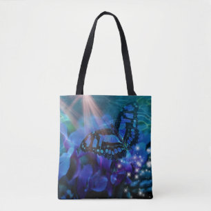 Bolsa Tote Borboleta Azul Mágica