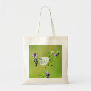 Bolsa Tote Borboleta Branca Verde-de-Olho