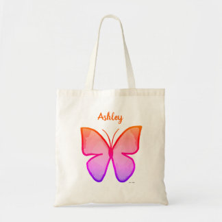 Bolsa Tote Borboleta Colorida Personalizada