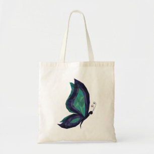 Bolsa Tote Borboleta de alta tecnologia azul-verde-moderno-az