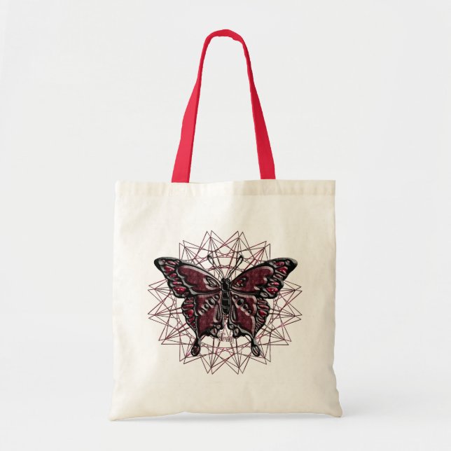 Bolsa Tote Borboleta de julho Birthstone (Frente)