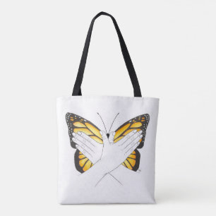 Bolsa Tote Borboleta de monarca no ASL