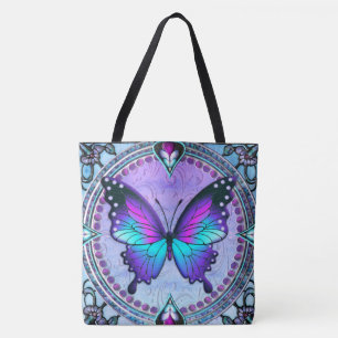 Bolsa Tote Borboleta de sublimação com fundo