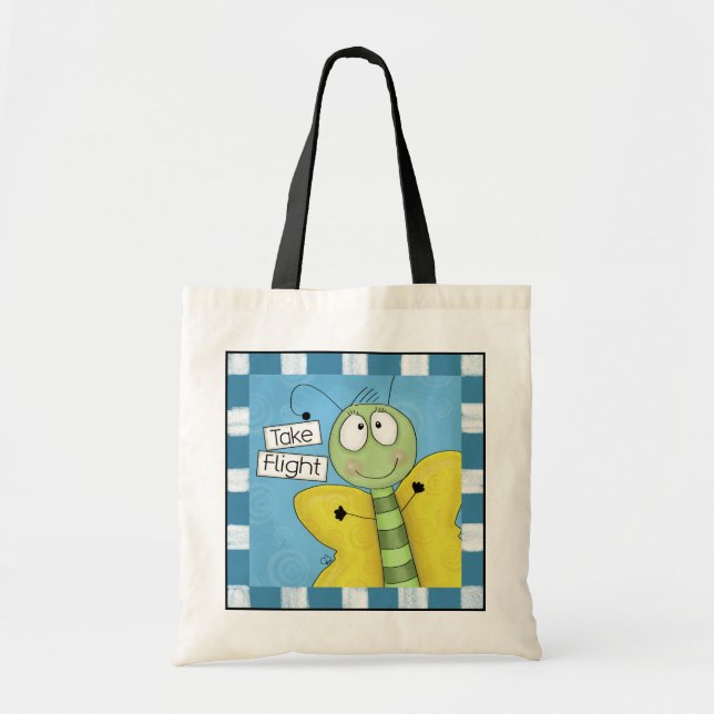 Bolsa Tote Borboleta de Voo (Frente)