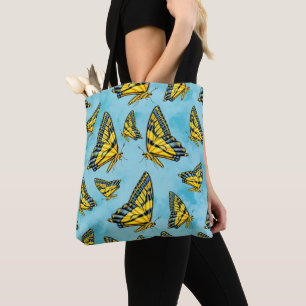 Bolsa Tote Borboleta do Swallowtail de Tigre Ocidental em Nuv