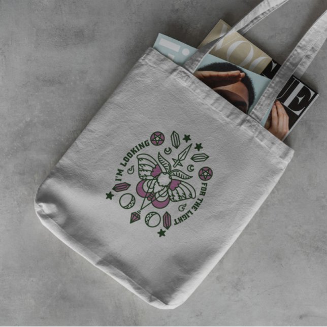 Bolsa Tote Borboleta E Cristais Magnéticos (Criador carregado)