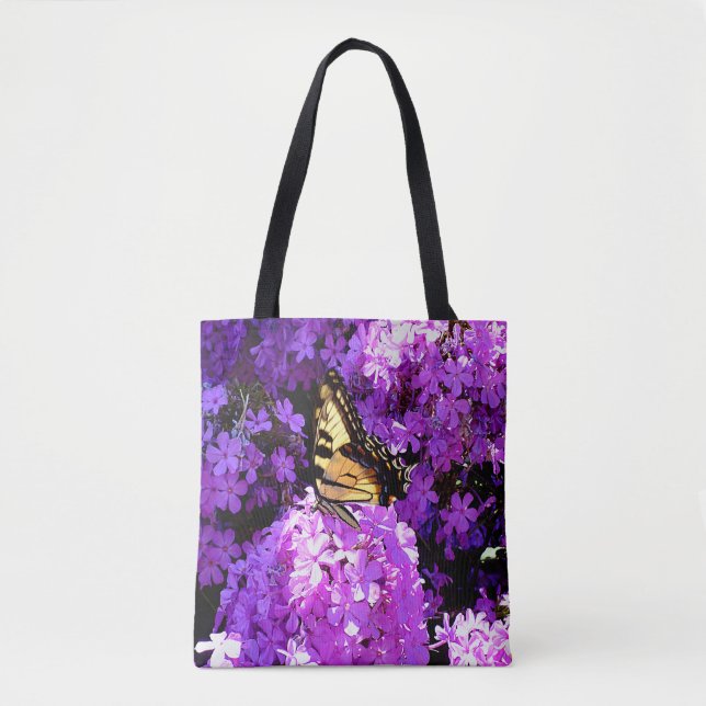 Bolsa Tote Borboleta e Phlox (Frente)