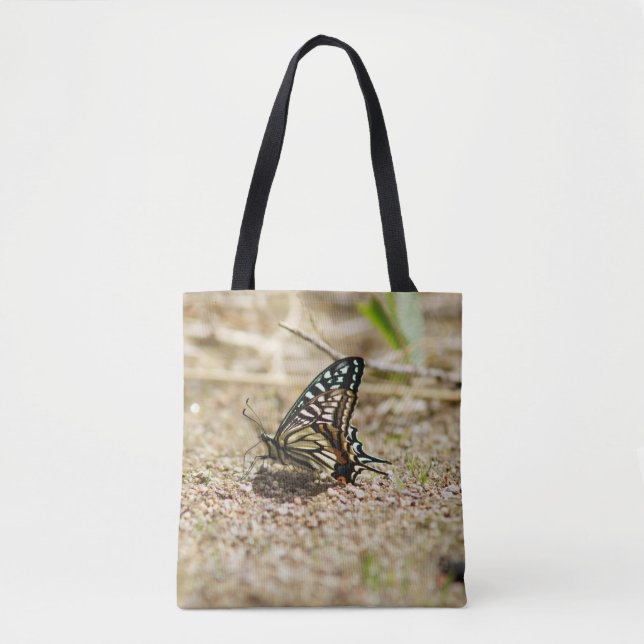 Bolsa Tote Borboleta Elegante asiática Swallowtail - Mac deta (Frente)