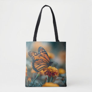 Bolsa Tote Borboleta em um Calêndula