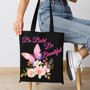 Bolsa Tote Borboleta & Flores Natureza
