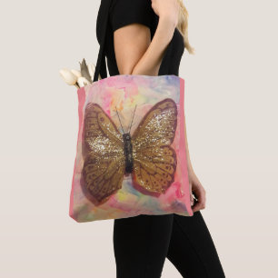 Bolsa Tote "Borboleta Glittery Chic