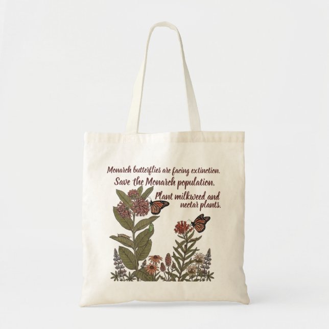 Bolsa Tote Borboleta-monarca (Frente)