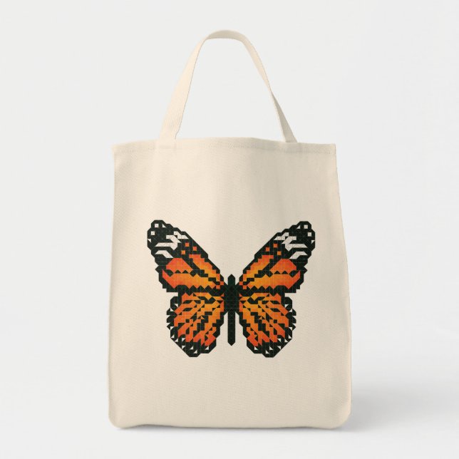 Bolsa Tote Borboleta monarca em polígono (Frente)