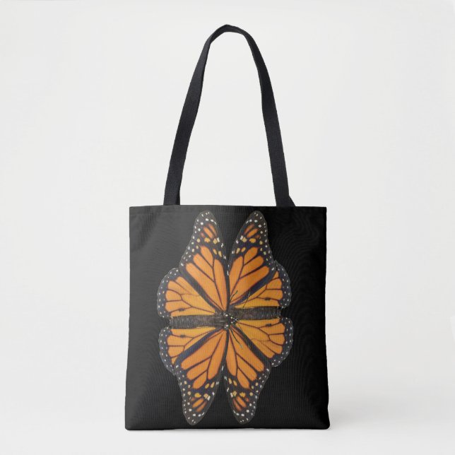 Bolsa Tote Borboleta Monarca Flor (Frente)