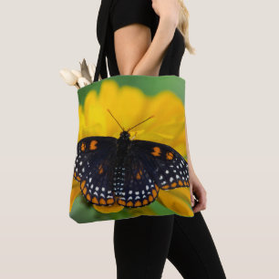 Bolsa Tote Borboleta Ponto Xadrez de Baltimore