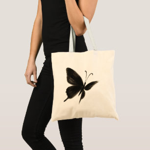 Bolsa Tote Borboleta Preta - Design de asa elegante