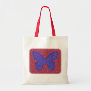 Bolsa Tote Borboleta Roxa e Vermelha