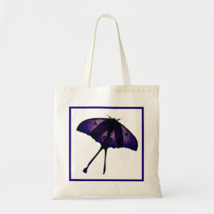 Bolsa Tote Borboleta Roxa na Natureza Primavera