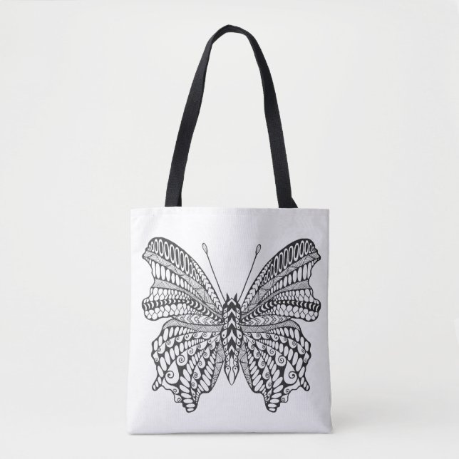 Bolsa Tote Borboleta tropical inspirada 2 (Frente)