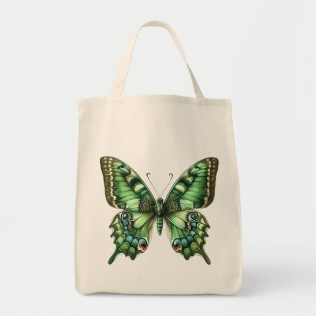 Bolsa Tote Borboleta Verde (Frente)