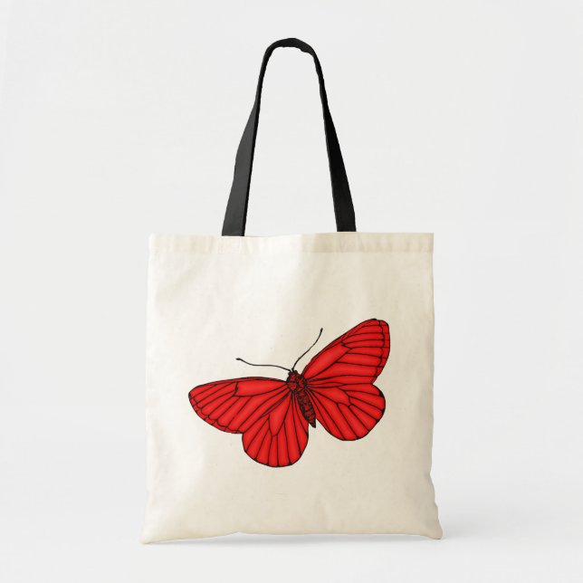 Bolsa Tote Borboleta vermelha (Frente)