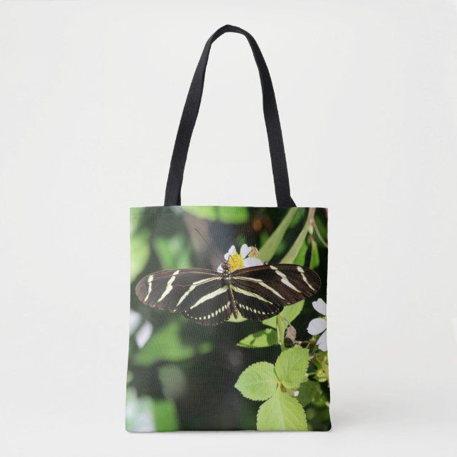 Bolsa Tote Borboleta Zebra Longwing (Frente)