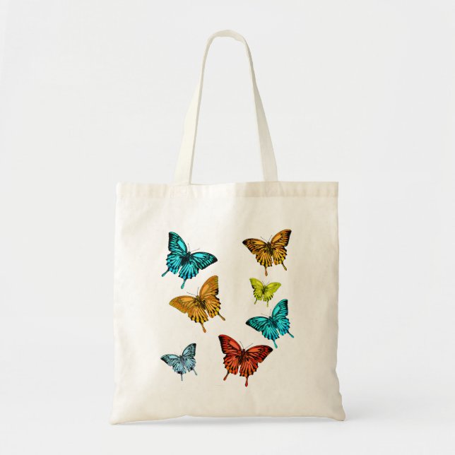 Bolsa Tote Borboletas de Arte BUTTERFLY (Frente)