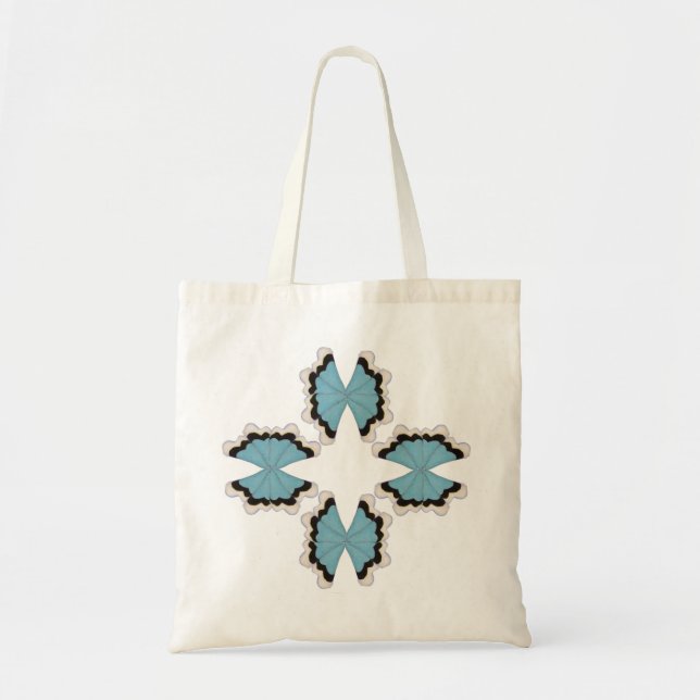 Bolsa Tote Borboletas de estrelas/arte de Azulejo (Frente)