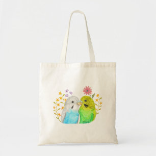 Bolsa Tote Borboletas e flores de água