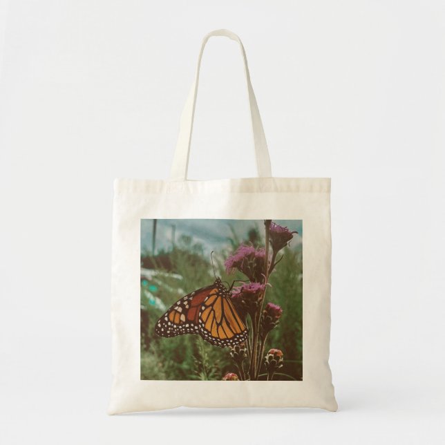 Bolsa Tote borboletas laranja  (Frente)