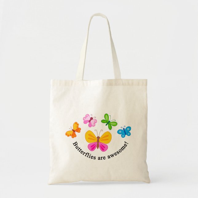Bolsa Tote Borboletas são incríveis (Frente)