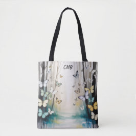 Bolsa Tote Borboletas Sutis Personalizadas