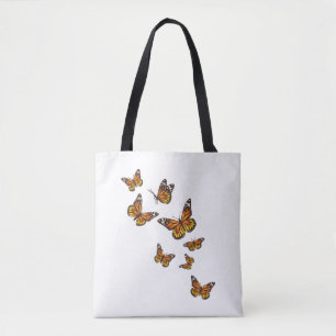 Bolsa Tote Borboletas Voadoras - Jardineiro Borboleta-Pente E