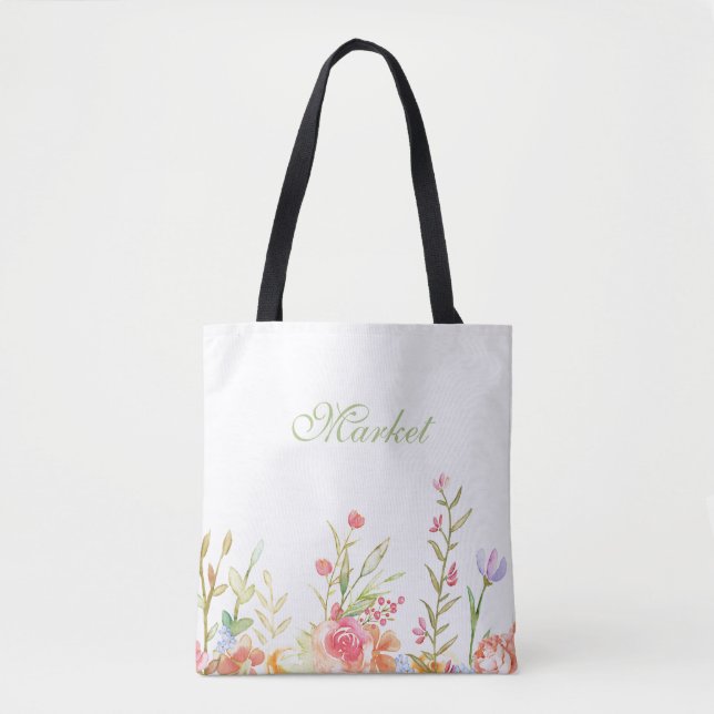 Bolsa Tote Borda Floral (Frente)
