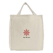 Floco de neve vermelho personalizado