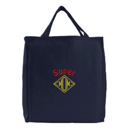 Bolsa Tote Bordada Super Mãe
