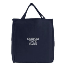Vazio Personalizado de Tote Tote Bag Bordado